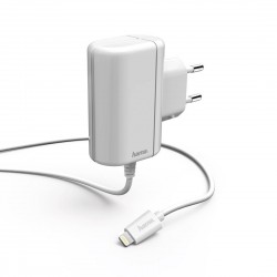 Зарядно HAMA 178262, 220V Lightning за Apple iPhone/iPad, 5 V/2.4 A, бял