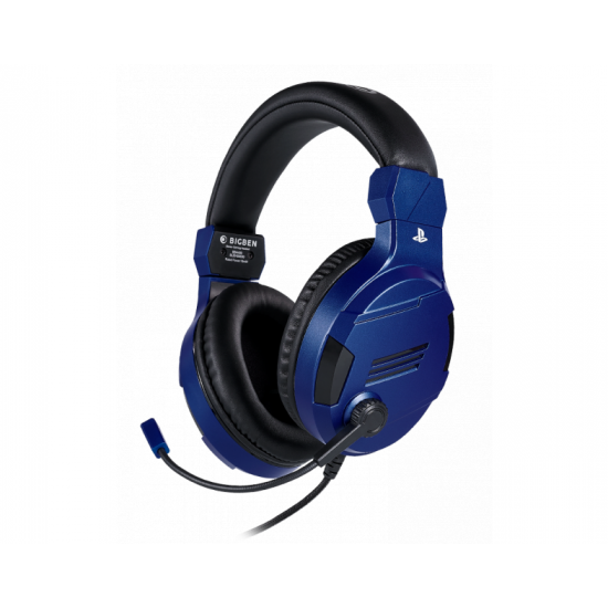 Gaming headset Nacon Bigben PS4 Official Headset V3 Blue, Microphone, Blue