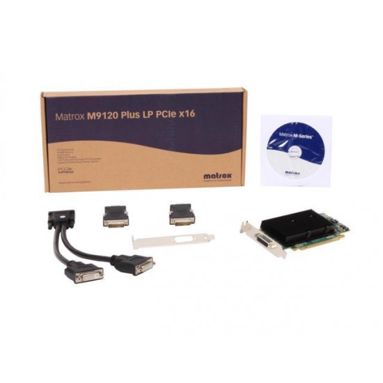Graphic card Matrox M9120-E512LPUF Plus 512MB GDDR PCIe x16 Low Profile, Workstation