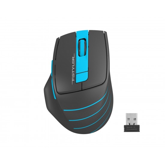 Optical Mouse A4tech FG30S Fstyler, Wireless,silent click, Blue