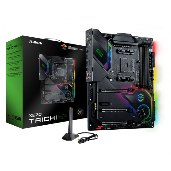 Motherboard ASROCK X570 Taichi Razer Edition, socket AM4, Wi-Fi 6, RGB Polychrome, PCIE 4.0