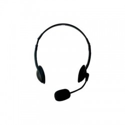 Слушалки Ewent EW3563, Микрофон, 2x 3.5mm жак, 2.1м кабел, Черни