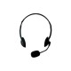 Слушалки Ewent EW3563, Микрофон, 2x 3.5mm жак, 2.1м кабел, Черни