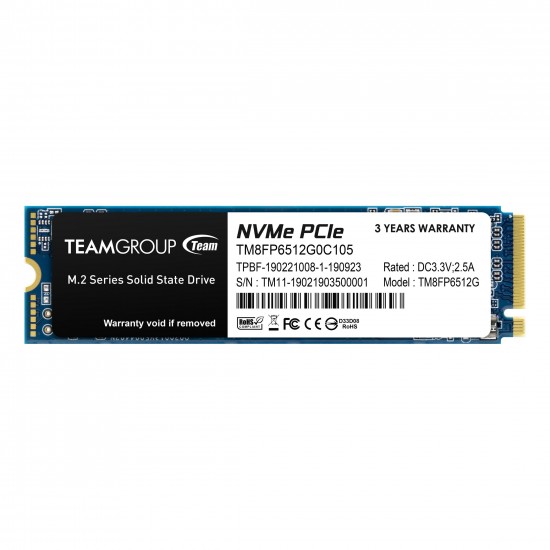 Solid State Drive (SSD) Team Group MP33, M.2 2280 512GB PCI-e 3.0 x4 NVMe