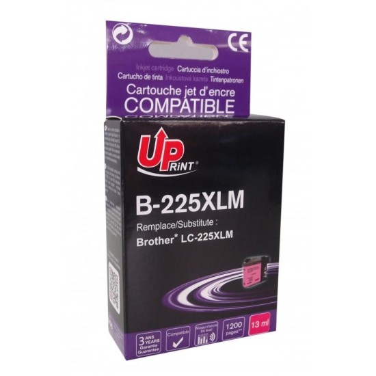 Ink cartridge UPRINT LC225XL BROTHER, Magenta