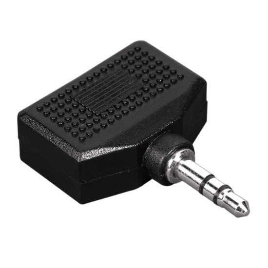 Hama Audio Adapter, 3.5 mm jack plug - 2x 3.5 mm jack socket, stereo