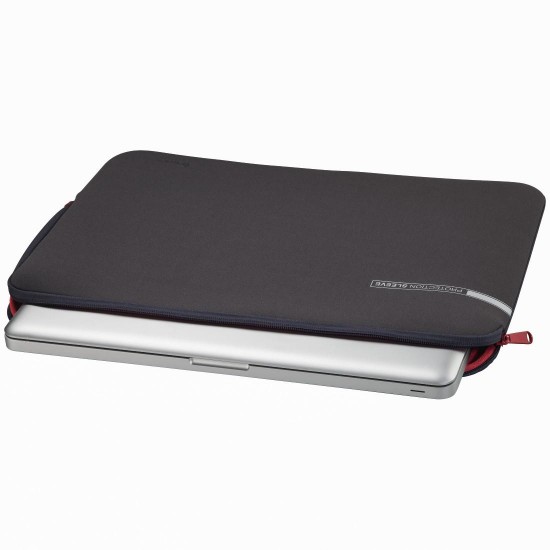 Notebook Sleeve HAMA "Neoprene" 101548, 11.6", Grey/Red