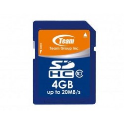 Карта памет TEAM SDHC, 4GB, Class 10