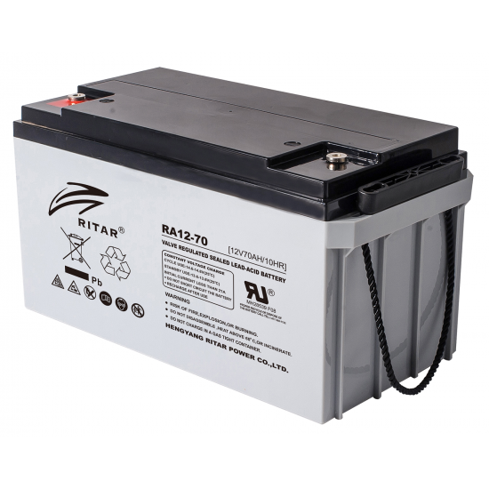 Lead Battery (RA12-70) AGM 12V / 70 Ah - 350 / 167/ 182mm T F11(M6) RITAR