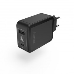 Зарядно 220V Power Delivery (PD) / Qualcomm&reg; USB-C + USB-A, 42W, Черен