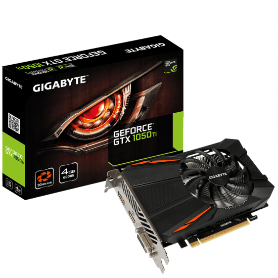 Graphic Card GIGABYTE GeForce GTX 1050 Ti D5 4G GV-N105TD5-4GD, GDDR5, 128 bit, DVI-D, DisplayPort, HDMI