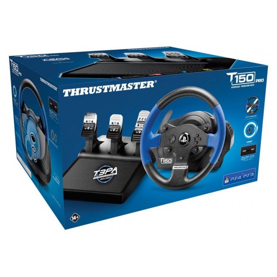 Racing Wheel THRUSTMASTER Racing Wheel T150 PRO PS3/PS4/PC, Black/Blue
