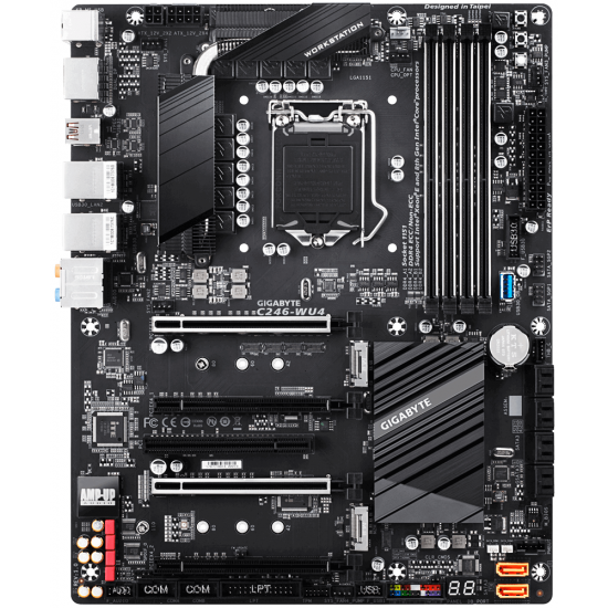 Motherboard GIGABYTE C246-WU4 , 4 x DDR4, socket 1151