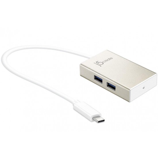 Hub j5Create JCH343 Type-C Hub 1:4, white