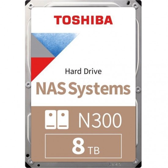 HDD Toshiba N300, 8TB, NAS, 256MB, SATA 6.0Gb/s, 7200rpm, HDWG180UZSVA