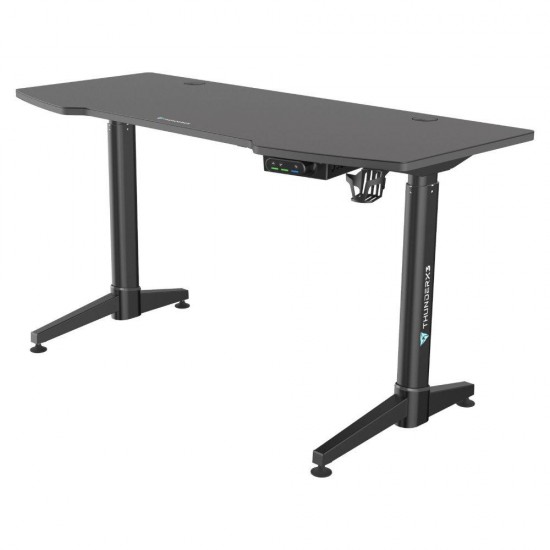 Gaming desk Thunder X3 ED7, Black, Electric Height Adjustment