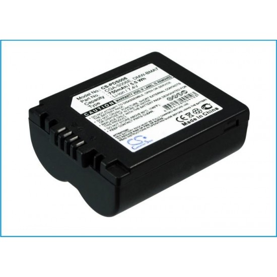Camera Battery for Panasonic CGR-S006 LiIon 7.4V 750mAh  Cameron Sino