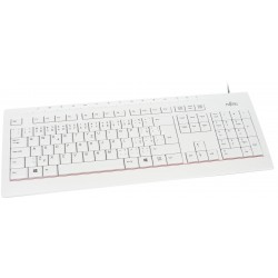 Мултимедийна клавиатура Fujitsu KB521, USB, Бял