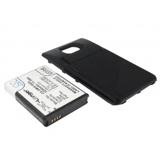 Mobile battery for Samsung Galaxy S II, Galaxy S2, GT-I9100 Extended with Black Color Back Cover 3.8V 1700mAh CAMERON SINO