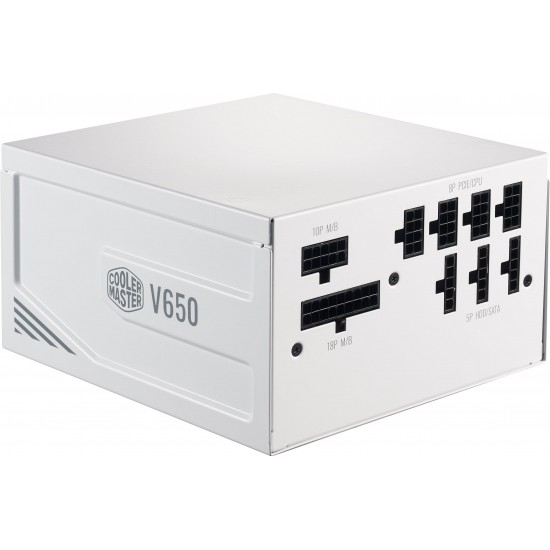 Захранващ блок Cooler Master V650 Gold V2 White Edition, Fully Modular, 650W 80+ Gold Power Supply Cooler Master V650 Gold V2 White Edition Fully Modular, 650W 80+ Gold