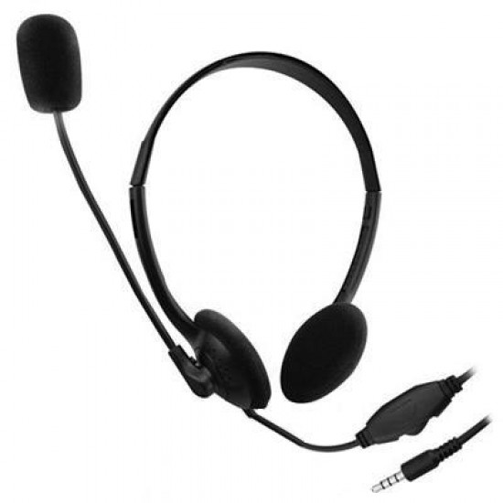 Ewent Headset, 2x 3.5mm Jack, 1.8m, Black