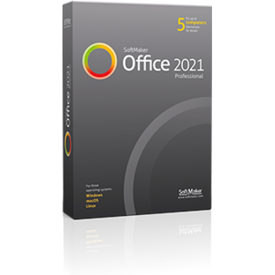 SoftMaker Office Proffessional  2021 for Windows- electronic license for 5 user