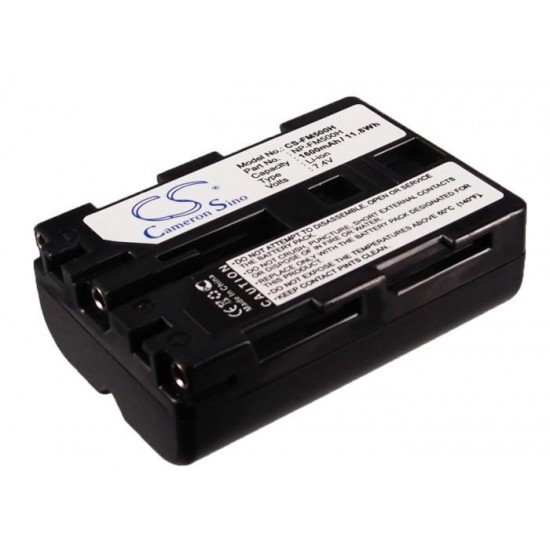 Camera Battery for NPFM500H LiIon 7.2V 1600mAh  Cameron Sino