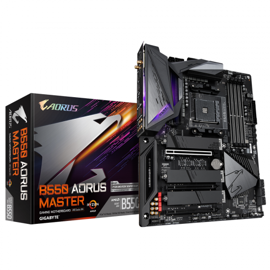 Motherboard GIGABYTE B550 AORUS MASTER Socket AM4, 4 x DDR4, RGB Fusion 2.0