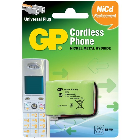 Battery for cordless phone GP  3*1/2АА 3.6V NiMH 600mAh