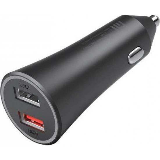 Xiaomi Mi 37W Dual-Port Car Charger, 37W, Black