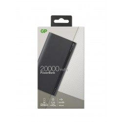 Външна батерия GP B20A, 20000 mAh, сива