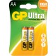 Алкална батерия GP ULTRA LR6 AA /2 бр. в опаковка/ 1.5V GP, GP15AU