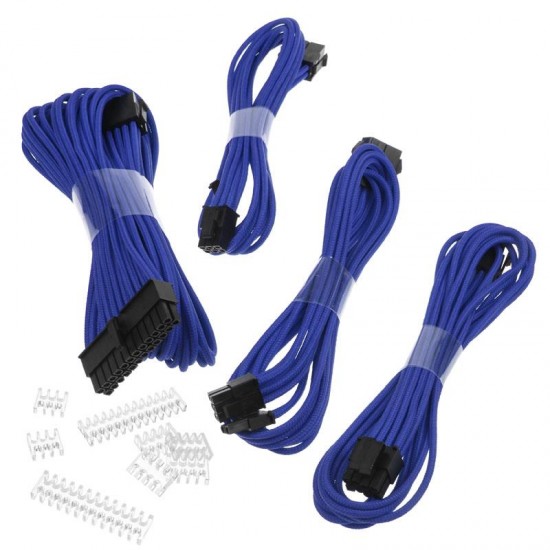Sleeved Extension Cable Kit PHANTEKS Blue