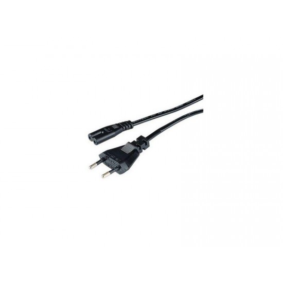 Power cable for radio recorders, cassette recorders Fortron, 1.5 m, Black