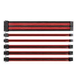 Комплект оплетени кабели Thermaltake TtMod, Black/Red Комплект оплетени кабели Thermaltake TtMod, Black/Red