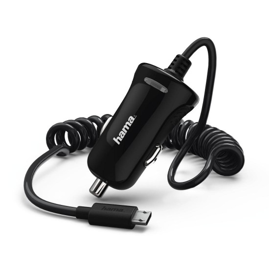 Car Charger Kit HAMA 178261, micro-USB, 2.4 A, Black