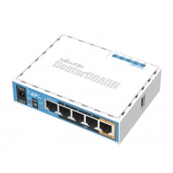 Безжичен Access point MiKrotik RB952Ui-5ac2nD, 5 x 10/100 Mbps, USB-A, PoE, Бял
