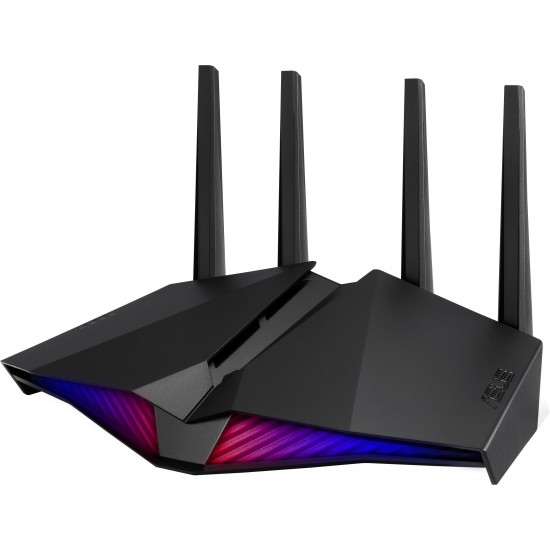 Wireless Router Asus RT-AX82U AX5400 Dual Band WiFi 6 (802.11ax) Gaming,PS5 Compatible, RGB, AI Mesh, Gigabit, USB 3.2