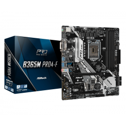 Дънна платка ASROCK B365M PRO4-F, Socket 1151 (300 Series), 4 x DDR4