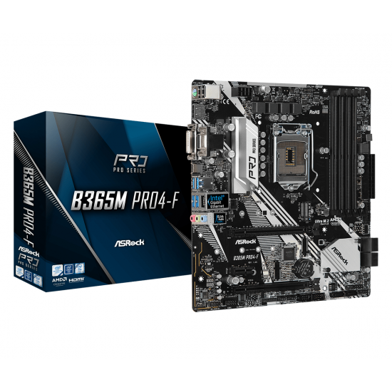 Motherboard ASROCK B365M PRO4-F, Socket 1151 (300 Series), 4 x DDR4