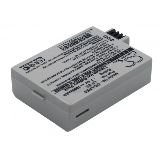 Camera Battery for CANON LPE5 LiIon 7.2V 1080mAh Cameron Sino