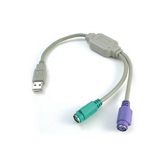 Adapter Estillo USB A male to 2 x PS / 2 female
