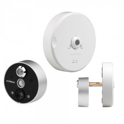 Камера за наблюдение Edimax IC-6220DC за шпионка на врата, безжична, нощно виждане, двупосочно аудио