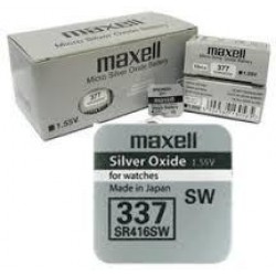 Бутонна батерия сребърна MAXELL SR-416 SW 1.55V /337/   1.55V
