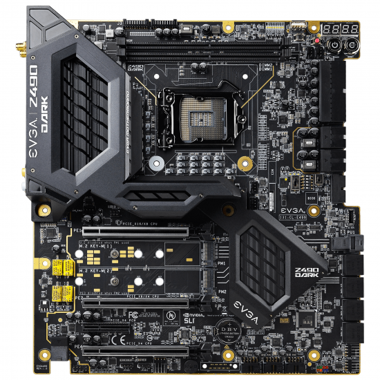 Motherboard EVGA Z490 DARK K|NGP|N Edition (WI-FI 6/BT 5.0), E-ATX, socket 1200, 2.5G Lan