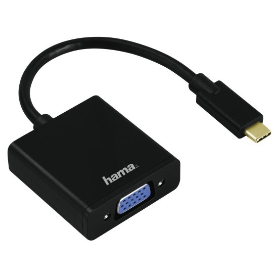 Adapter HAMA 135727 USB Type-C - VGA, Full HD, 3 stars, Black