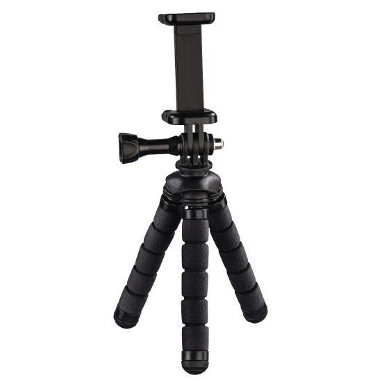 Hama "Flex" Mini-Tripod for Smartphone and GoPro, 14 cm, black