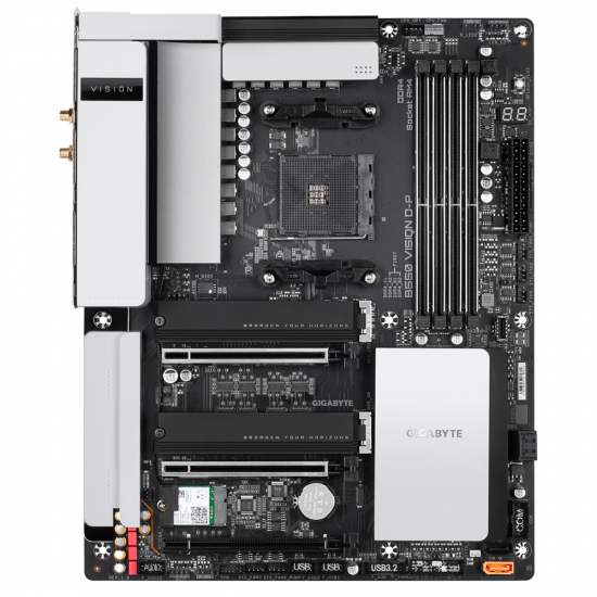 Motherboard GIGABYTE B550 VISION D-P, WI-FI 6, PCI-E 4, Socket AM4, 4 x DDR4
