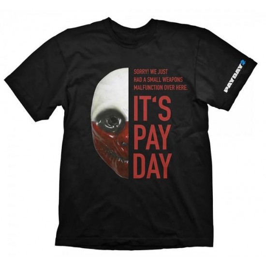 Payday 2 T-Shirt Wolf Mask, Gaya Entertainment, M