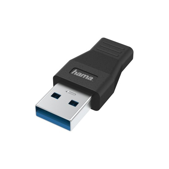 Hama USB Adapter, USB-A Plug &ndash; USB-C Socket, USB 3.2 Gen 1, 5 Gbit/s